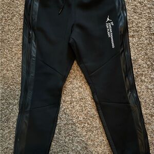 NWT Jordan Black Joggers with Logo Detail